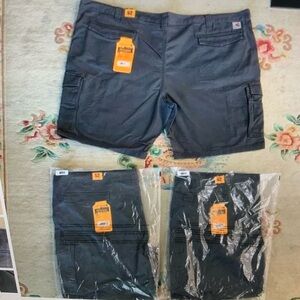NWT 3 Carhartt Mens Relaxed Fit Rugged Flex BS3542 Canvas Cargo Shorts   Sz 52